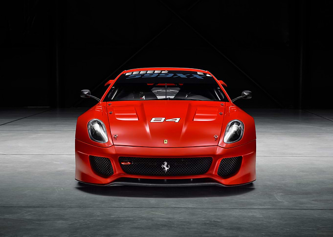 Red Ferrari 599XX E Race Car