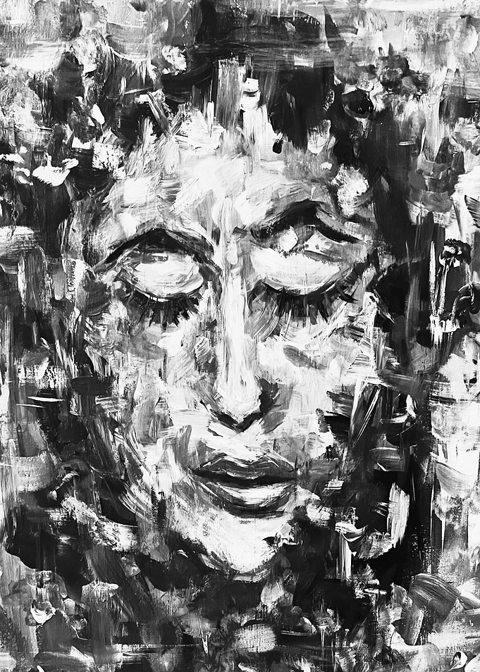 Abstract Portrait Painting