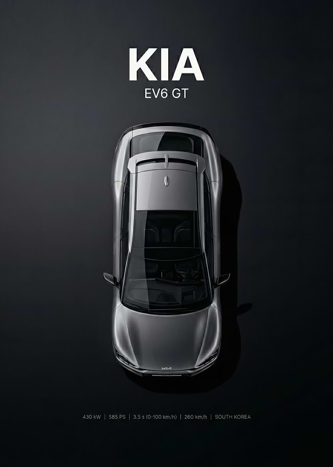 Kia EV6 GT Aerial View