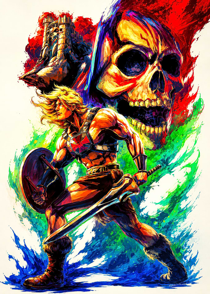 He-Man and Skeletor Battle