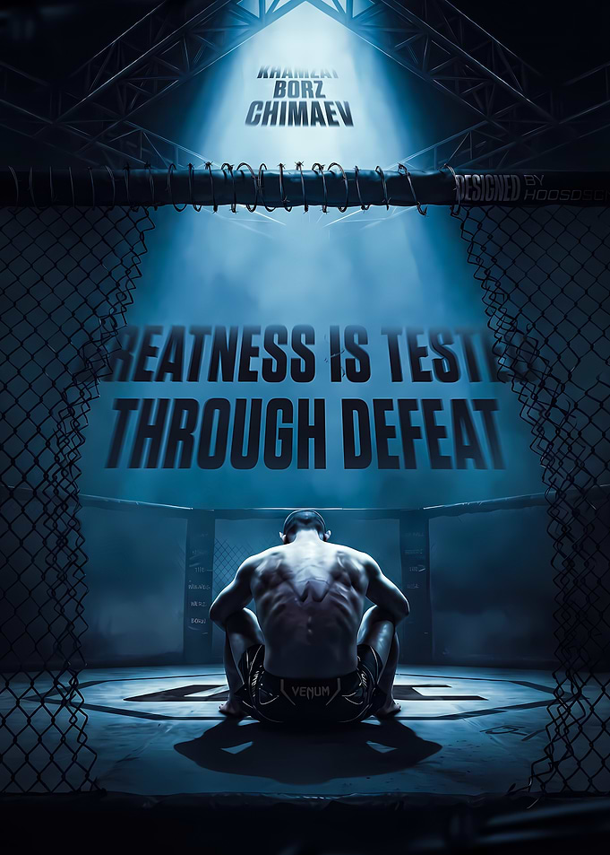 Khamzat Chimaev MMA Poster