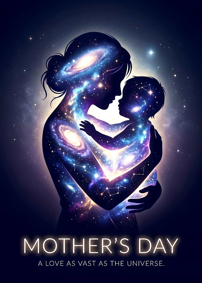 Mother and Child Galaxy Art