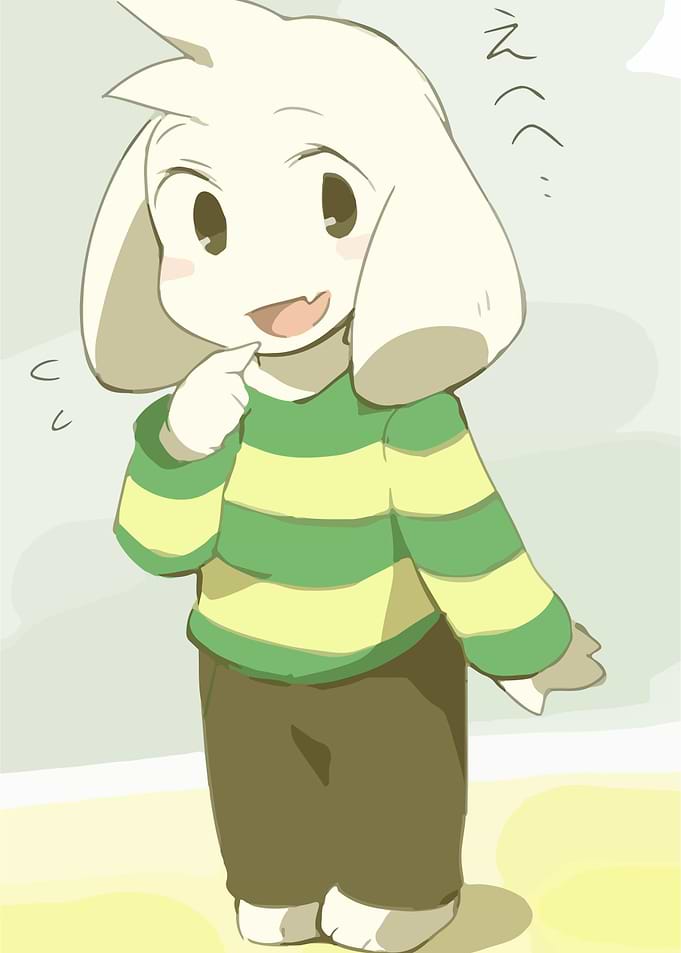 Undertale Asriel in Striped Sweater
