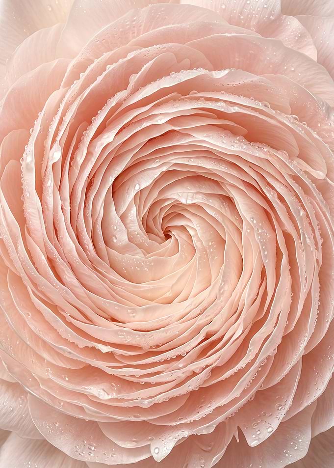 Blush Peony Spiral