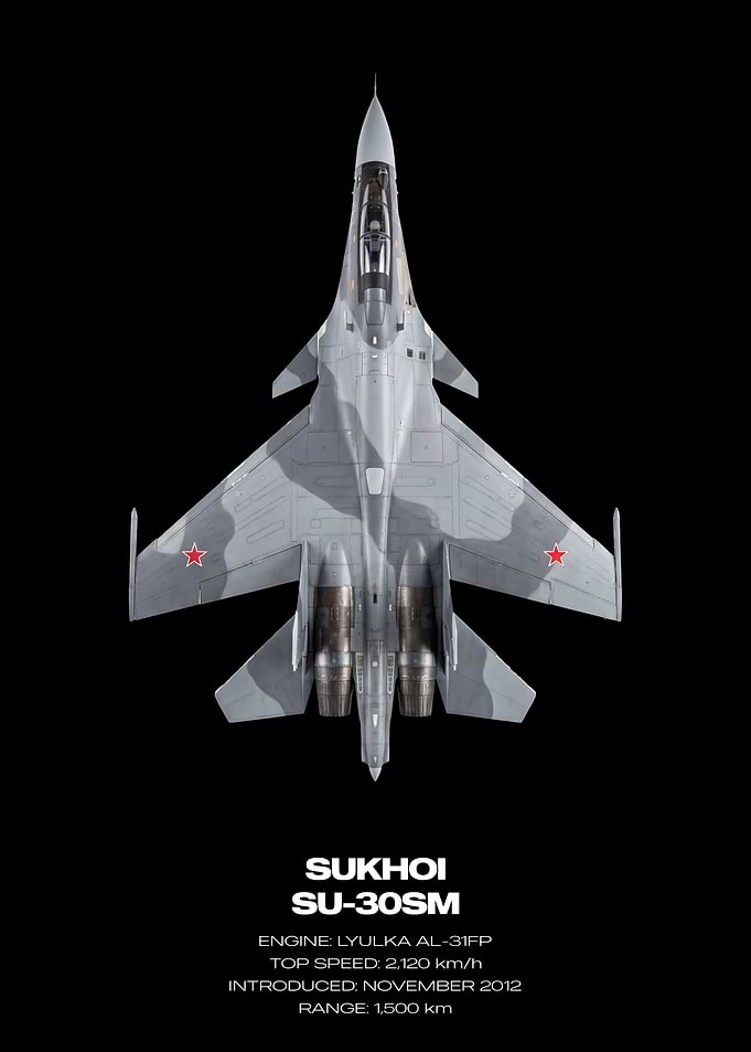 Sukhoi SU-30SM Fighter Jet