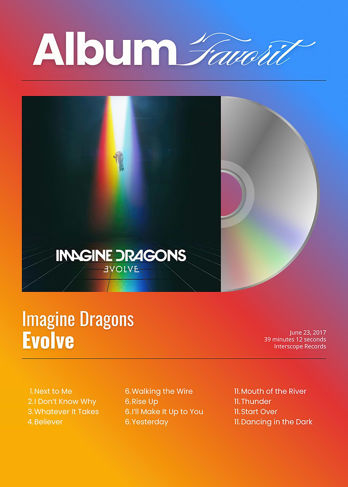Imagine Dragons Evolve Album Cover