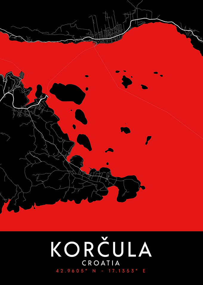 Korčula Dark Map