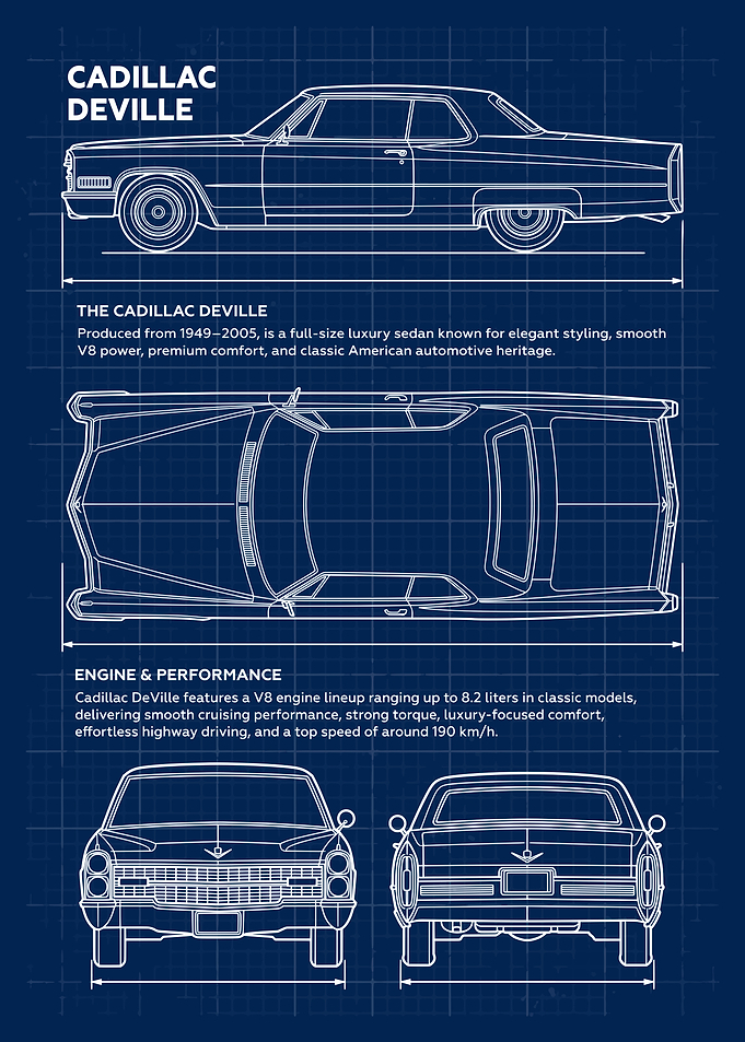 Cadillac DeVille Blueprint
