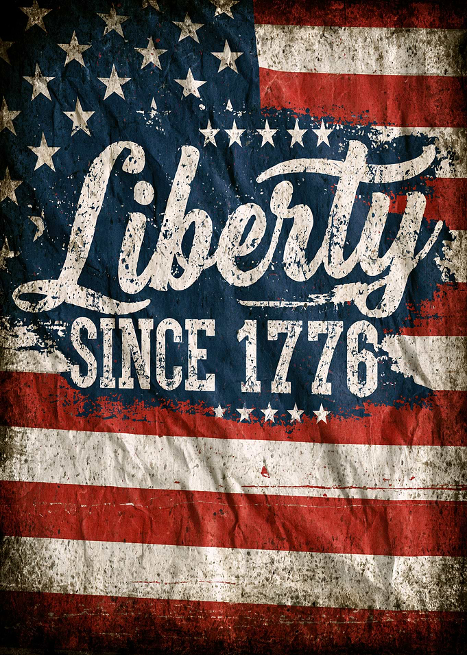 Liberty Since 1776 American Flag