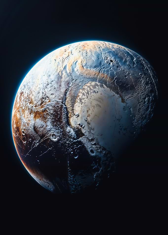 Dwarf Planet Pluto Outer Space