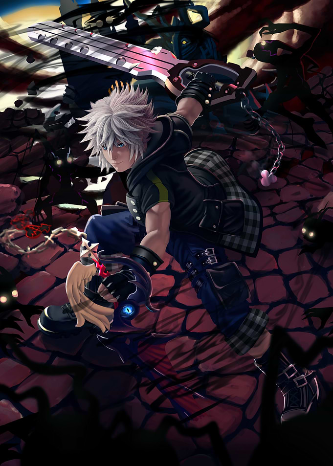 Kingdom Hearts Riku with Keyblade
