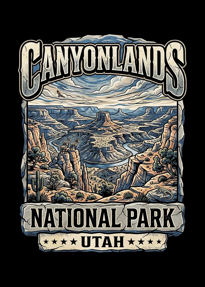 Canyonlands National Park Vintage Poster