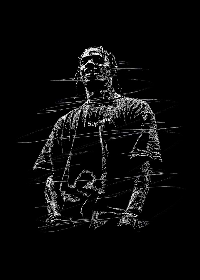 Travis Scott Glitch Art