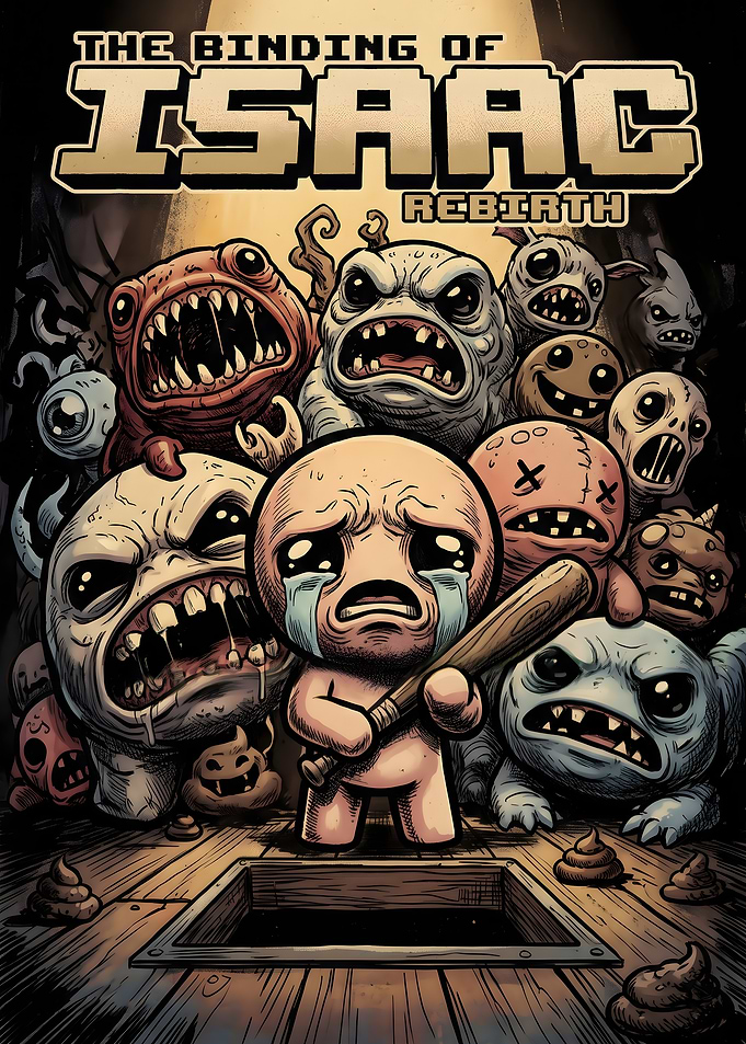 The Binding of Isaac Rebirth Cover Art