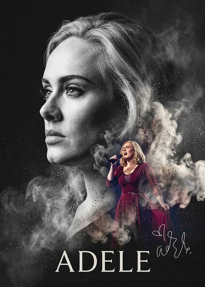 Adele Performing and Portrait