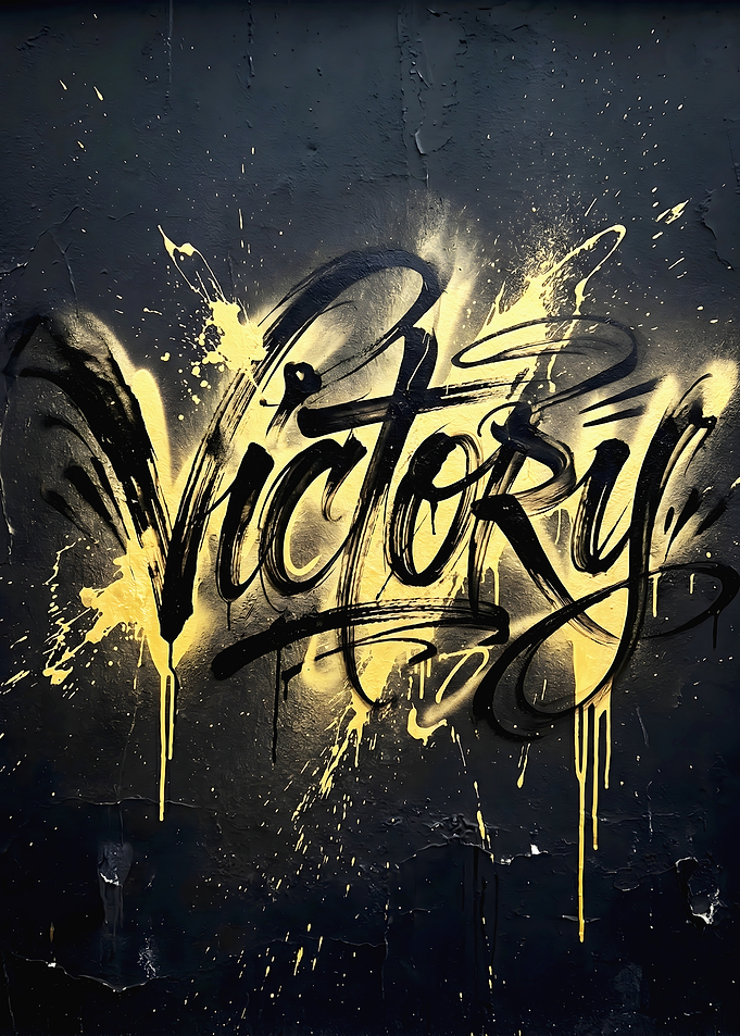 Victory Graffiti Art