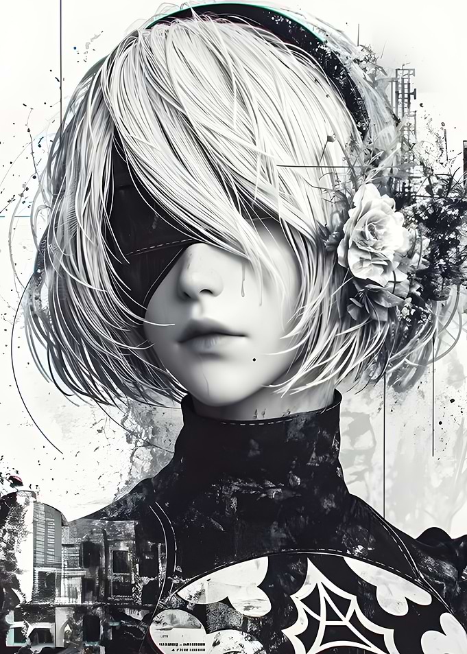 2B from NieR:Automata Portrait