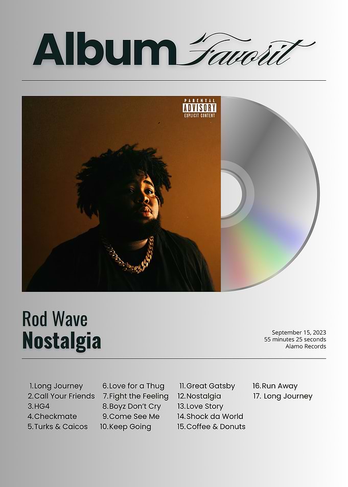Rod Wave Nostalgia Album Cover