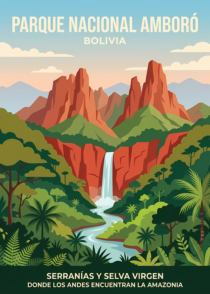 Parque Nacional Amboró Bolivia Poster
