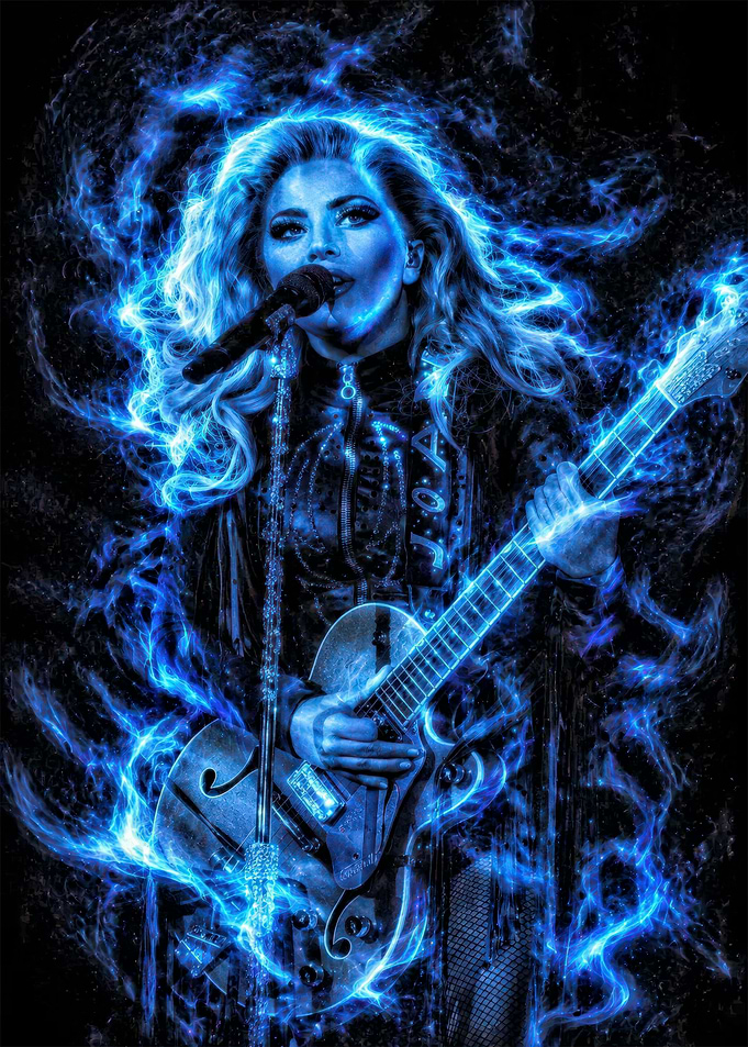 Lady Gaga Electric Blue Performance