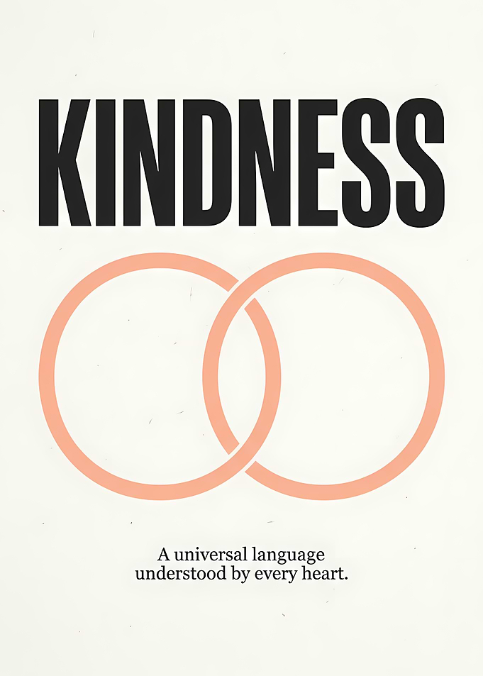Kindness Universal Language Poster