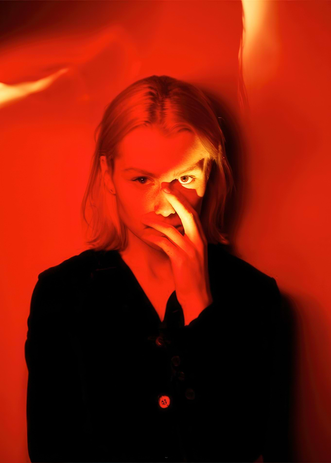Woman in Red Light