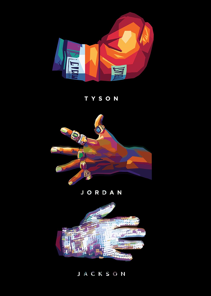 Pop Art Icons: Tyson, Jordan, Jackson