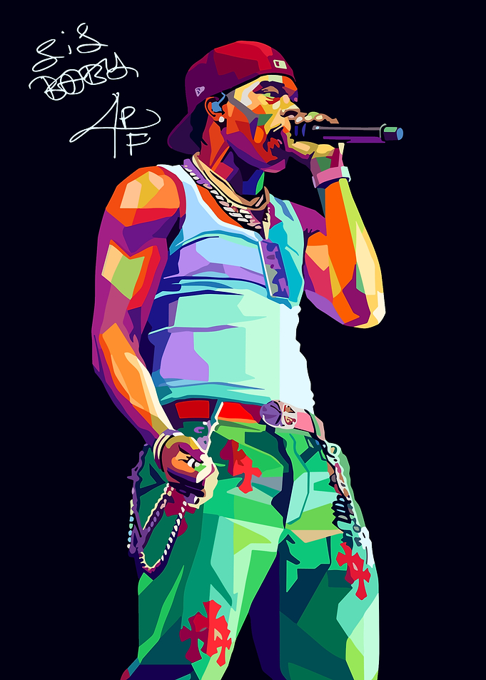 Lil Baby Pop Art Portrait