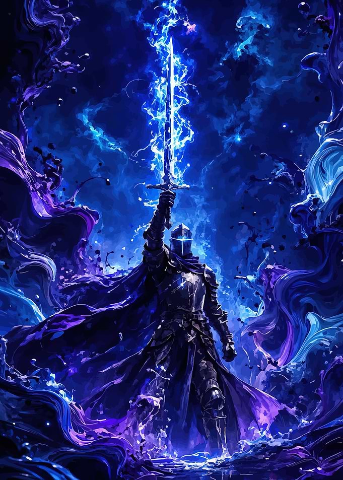 Knight with Electric Sword