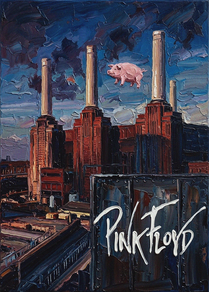 Pink Floyd Animals Album Cover Painting