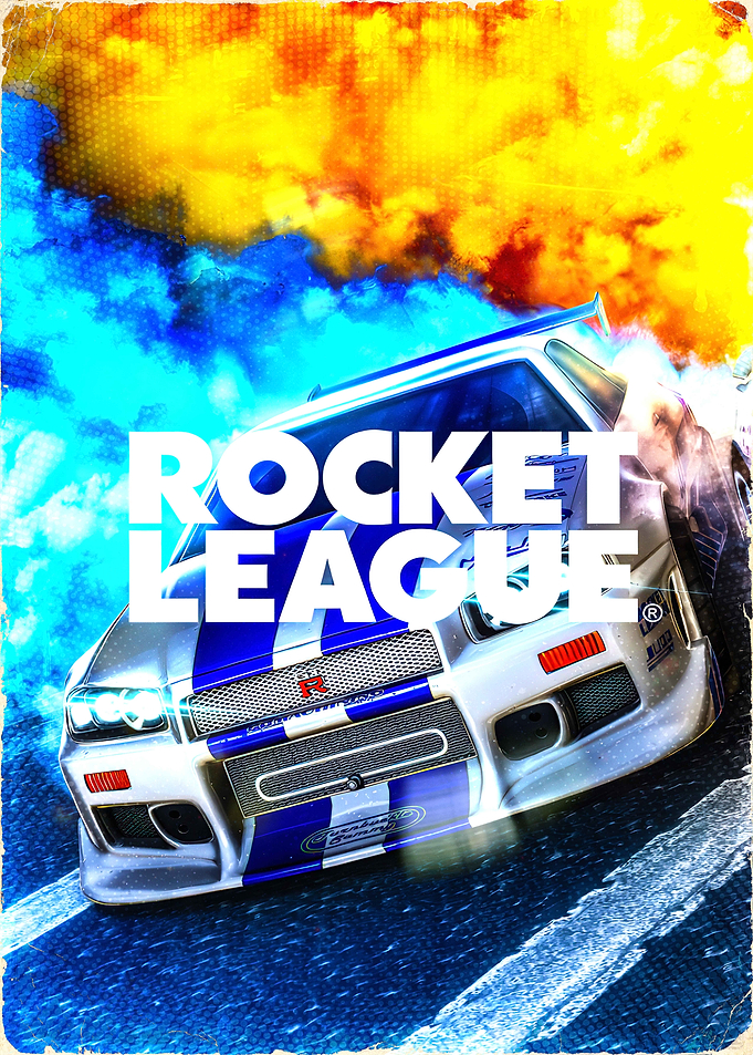 Rocket League Car with Smoke