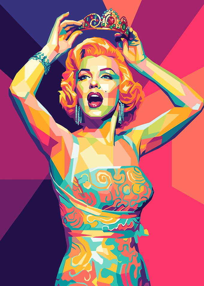 Marilyn Monroe Pop Art Portrait
