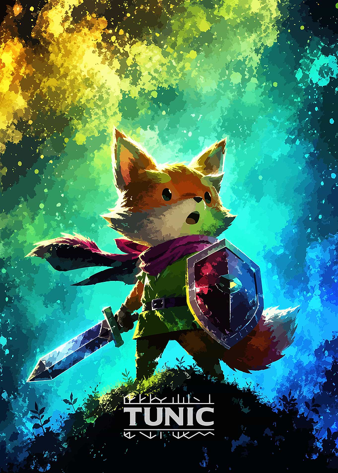 Tunic Fox Warrior with Sword and Shield