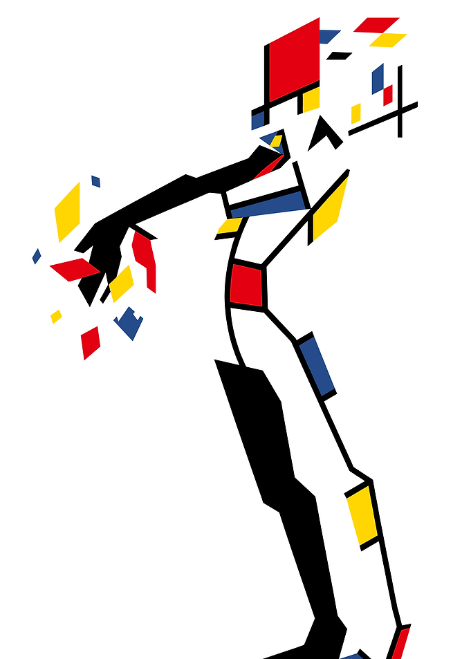 Abstract Figure with Geometric Shapes
