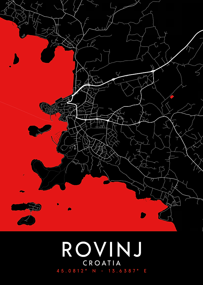 Rovinj Dark Map