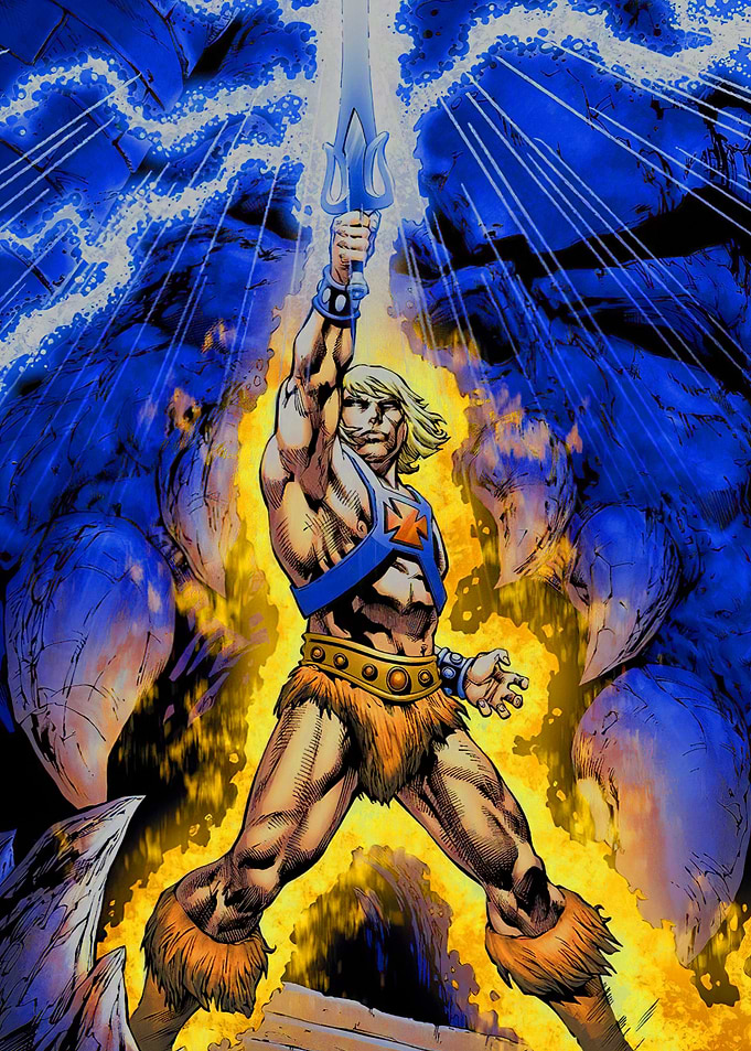 He-Man Raises Power Sword