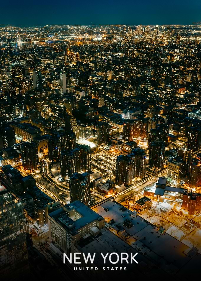 New York Cityscape at Night