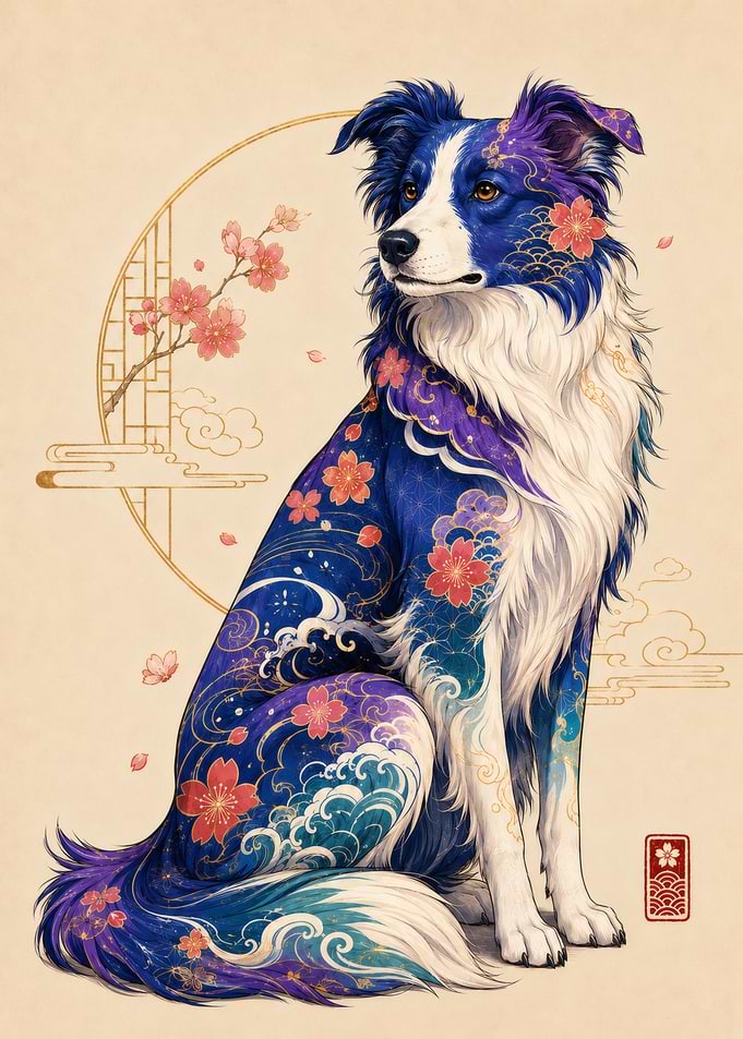 Japanese Style Border Collie