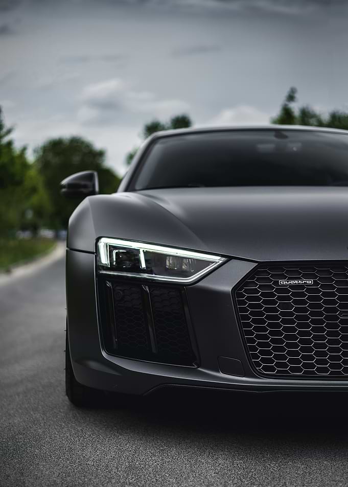 Matte Black Audi R8 Quattro