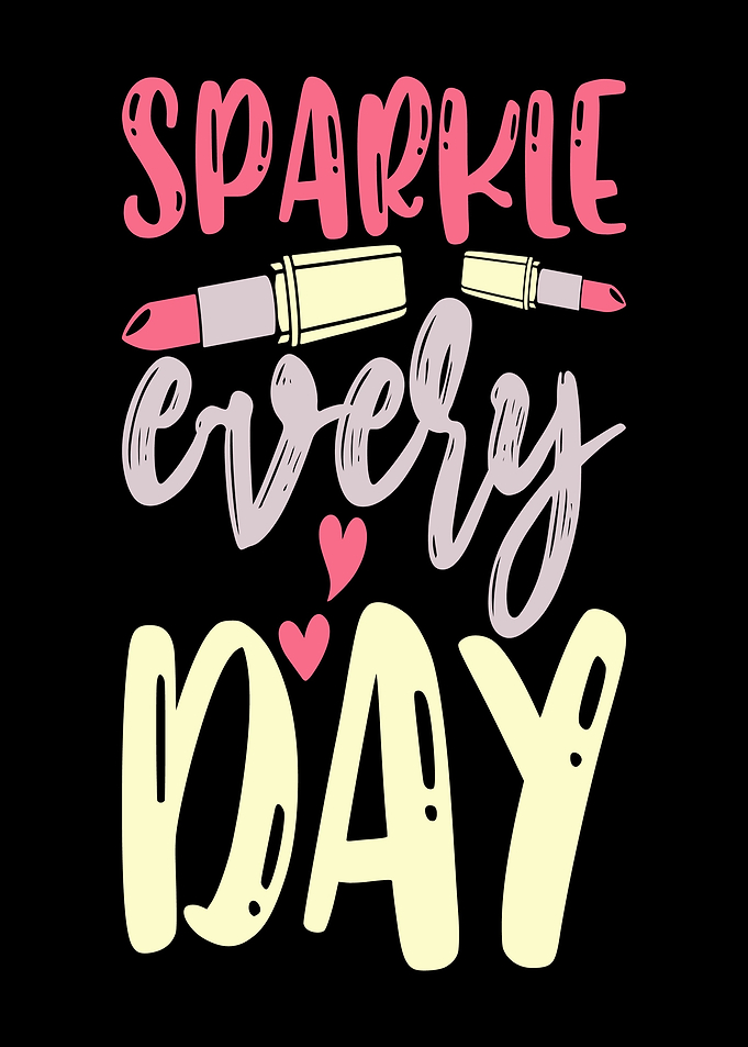 Sparkle Every Day Lipstick Art