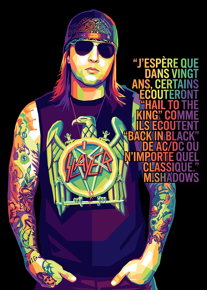 M. Shadows Pop Art Portrait