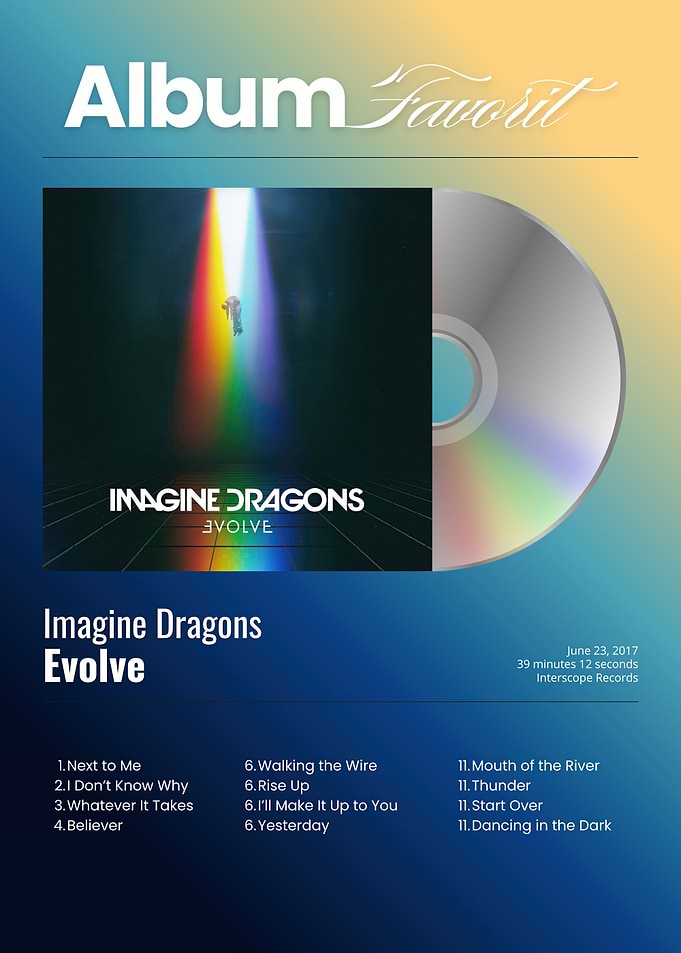 Imagine Dragons Evolve Album Cover