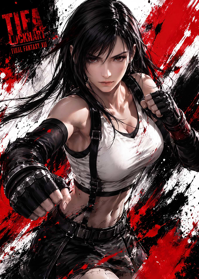 Tifa Lockhart Final Fantasy VII Art