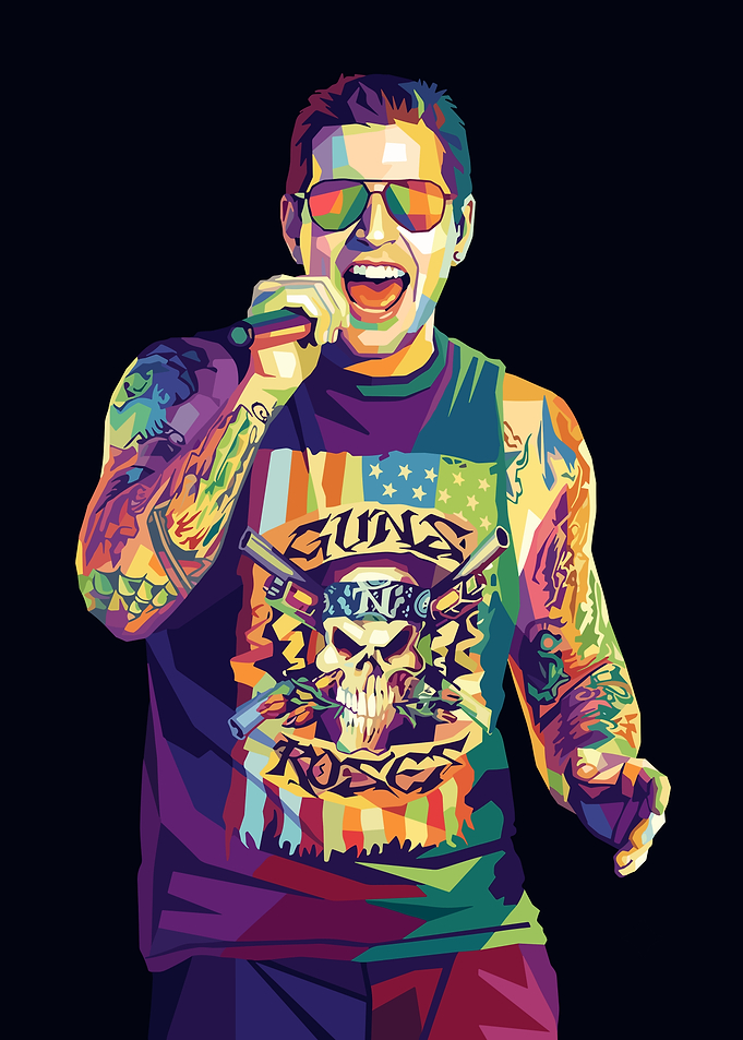 M. Shadows Pop Art Portrait