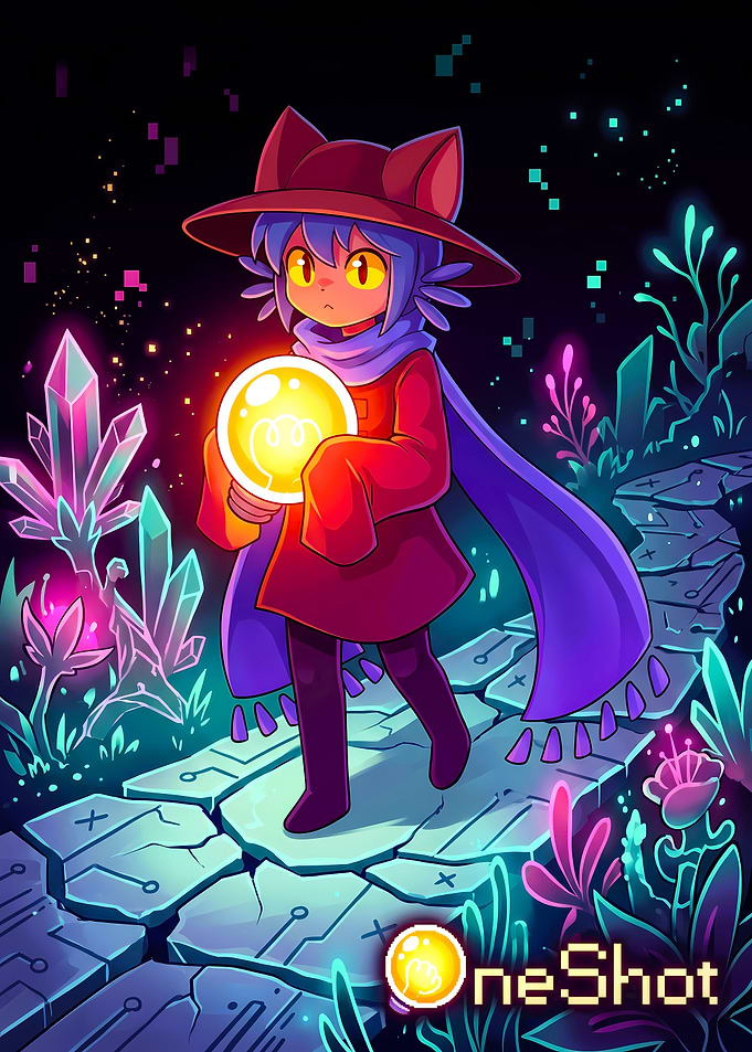 Niko holding the sun in OneShot