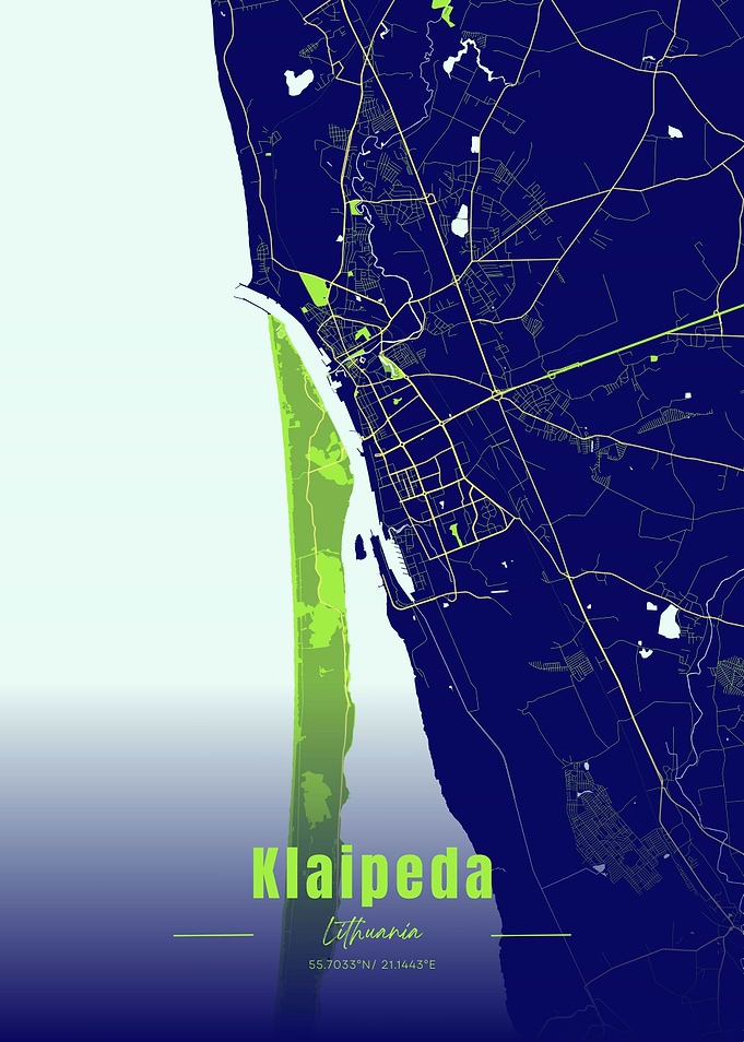 Klaipeda Lithuania Map