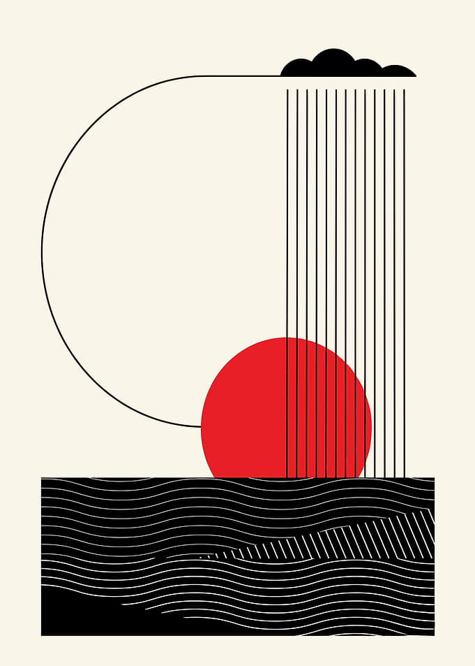 Abstract Sun and Rain