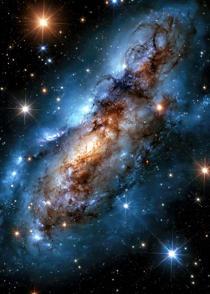 Spiral Galaxy in Deep Space