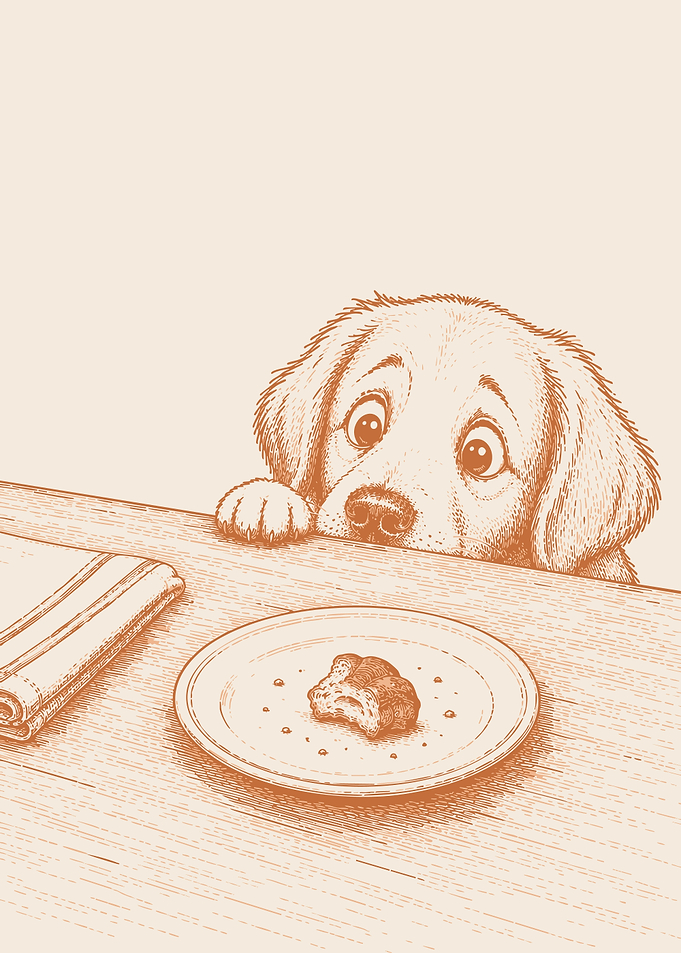 Golden Retriever Croissant Wall Art – Farmhouse Kitchen Decor
