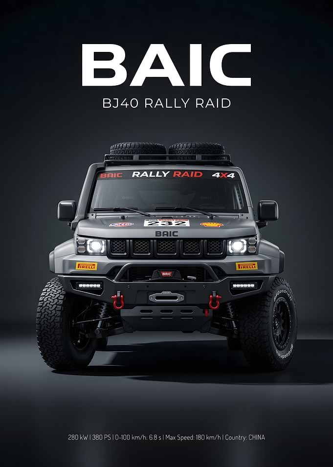 BAIC BJ40 Rally Raid Off-Road Vehicle